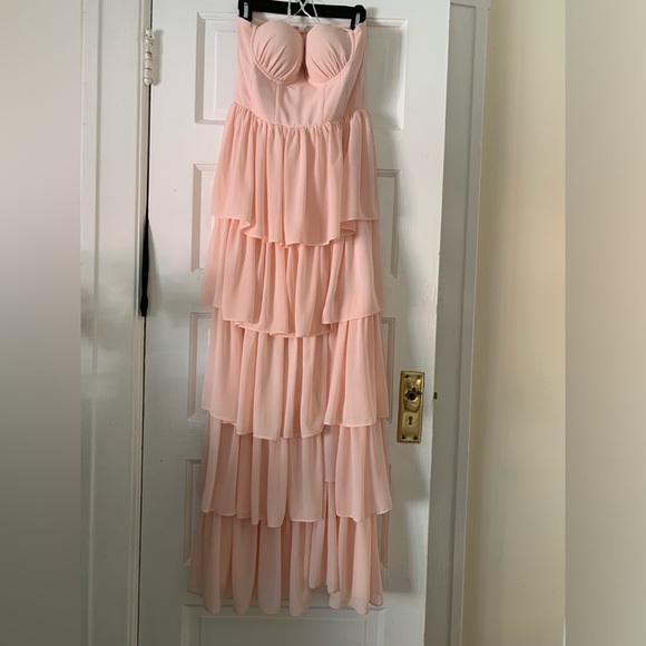 Hattie Gown in Baby Pink bought from Revolve Size M WORN ONCE - Picture 4 of 6